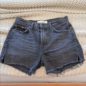 Reformation Dark Gray Jean Shorts